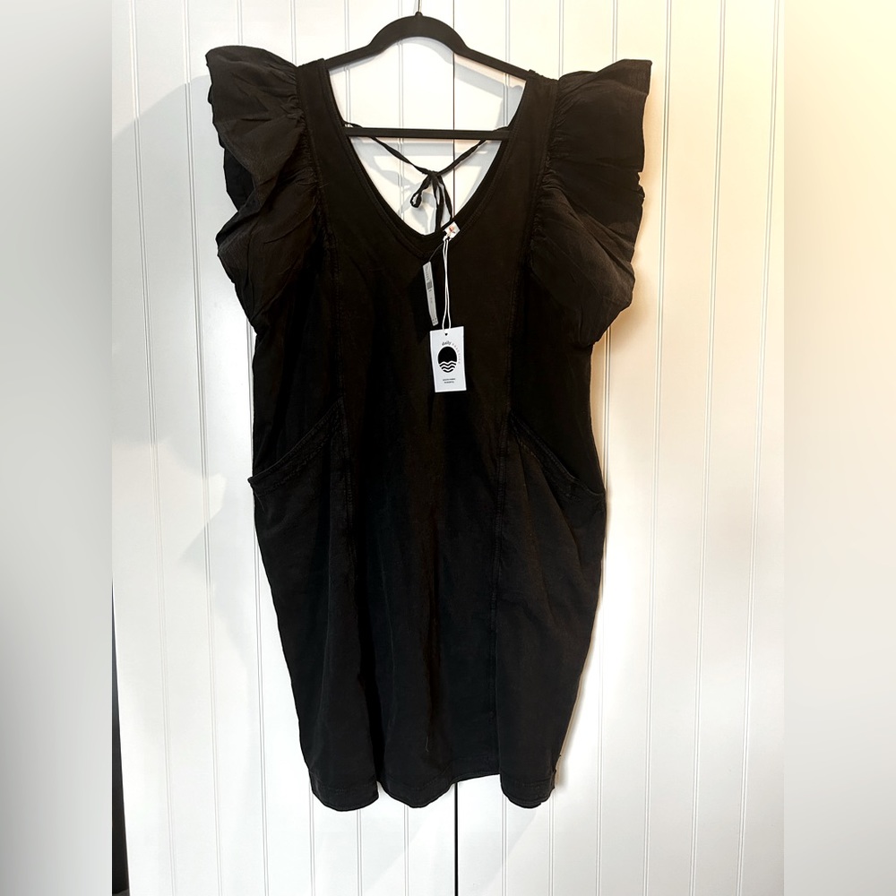New beautiful summer dress. From Anthropology. Black. Size XL